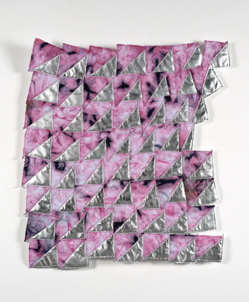 Fluorescent Pink and Silver 1