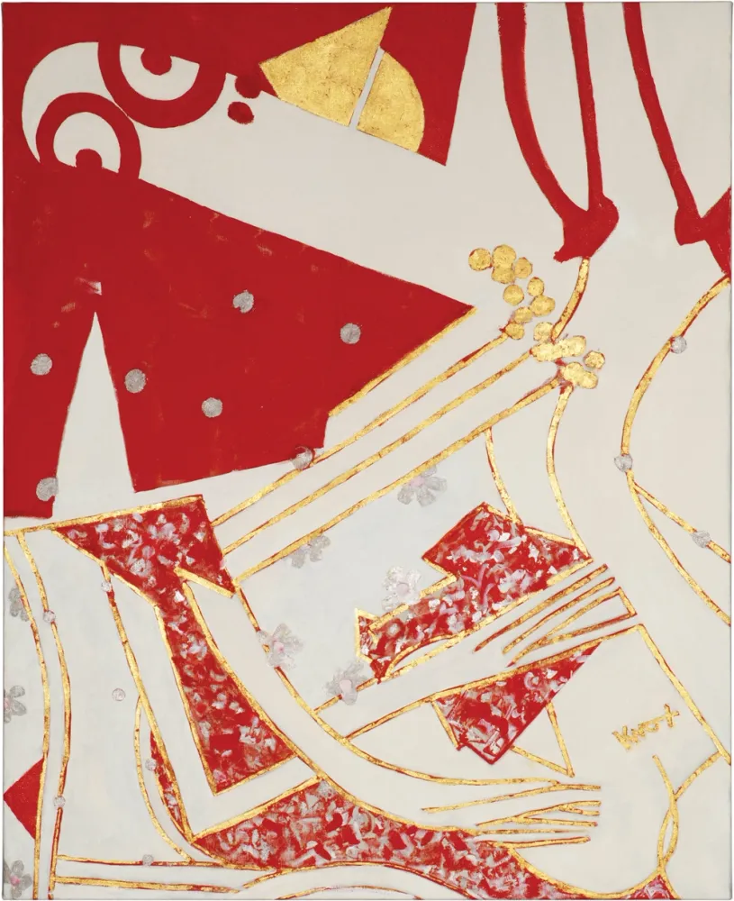 Woman with Red Shoes II