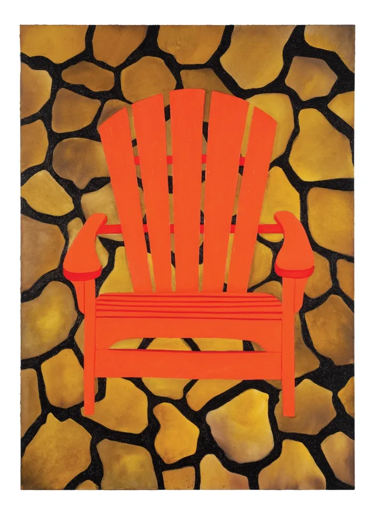 Orange Adirondack Chair