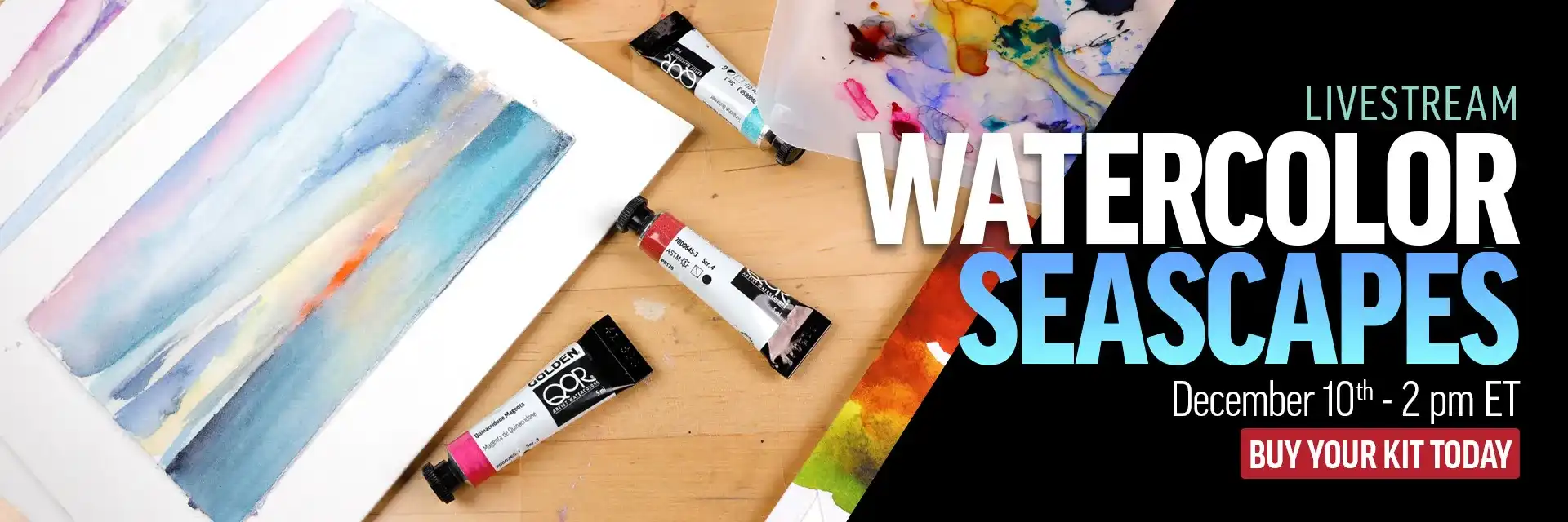 QoR Watercorlor Seascapes Livestream 12/10/2025