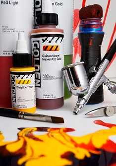 NEW High Flow Acrylics [Airbrush] Set from GOLDEN 