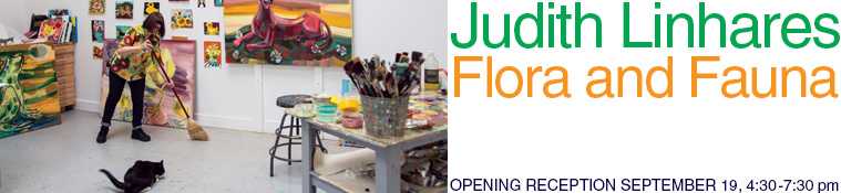 Judith Linhares 'Flora and Fauna' Exhibition Sam & Adele Golden Gallery