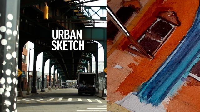 QoR Mini Watercolor 6 Color Urban Sketching Set - The Art Store - View #6