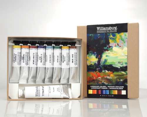 Four New Trial Color Sets from Williamsburg Handmade Oils: Signature Colors, Landscape Colors, Traditional Colors and Modern Colors