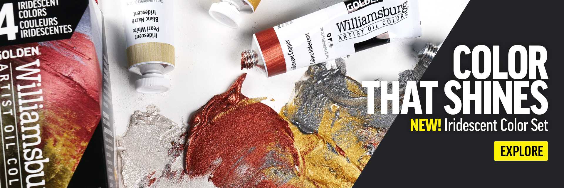 Click to learn more about our NEW Williamsburg Iridescent Colors Set